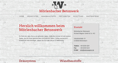 Desktop Screenshot of betonwagner.de